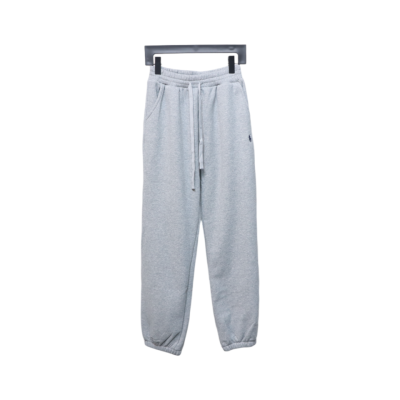 Ralph Lauren Embroidered Logo Half Zip Brushed Sweatpants Grey 01