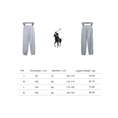 Ralph Lauren Embroidered Logo Half Zip Brushed Sweatpants Grey 02