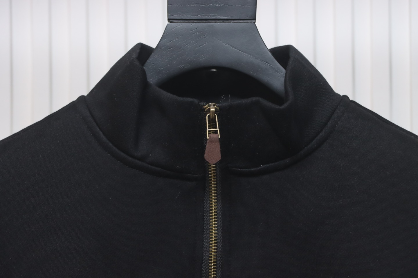 Ralph Lauren Embroidered Small Logo Half-Zip Brushed Hoodie Black