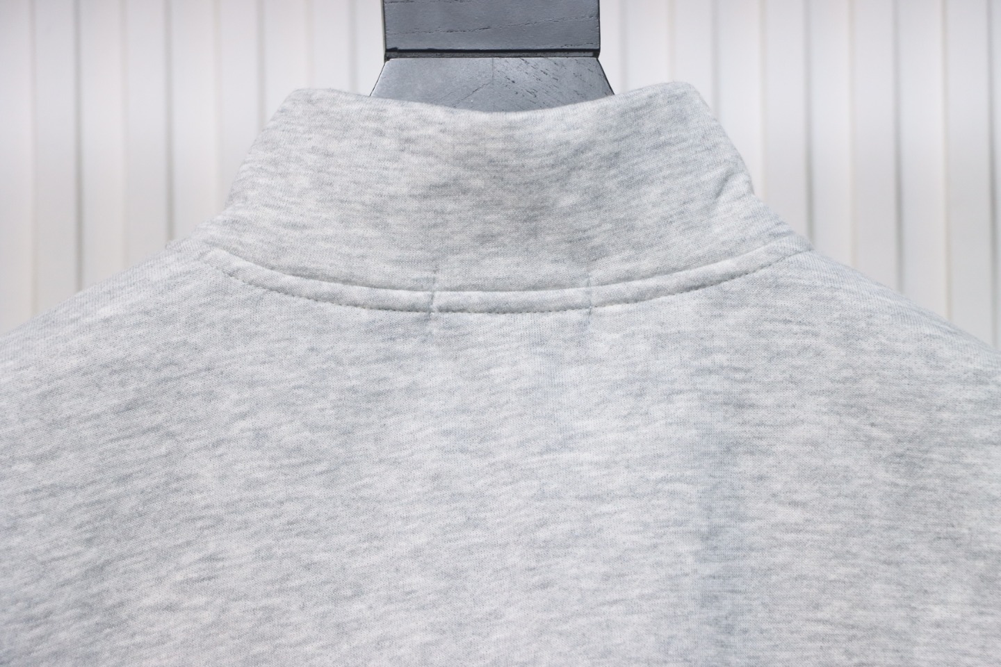 Ralph Lauren Embroidered Small Logo Half-Zip Brushed Hoodie Grey