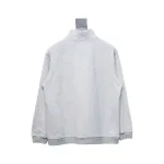 Ralph Lauren Embroidered Small Logo Half-Zip Brushed Hoodie Grey