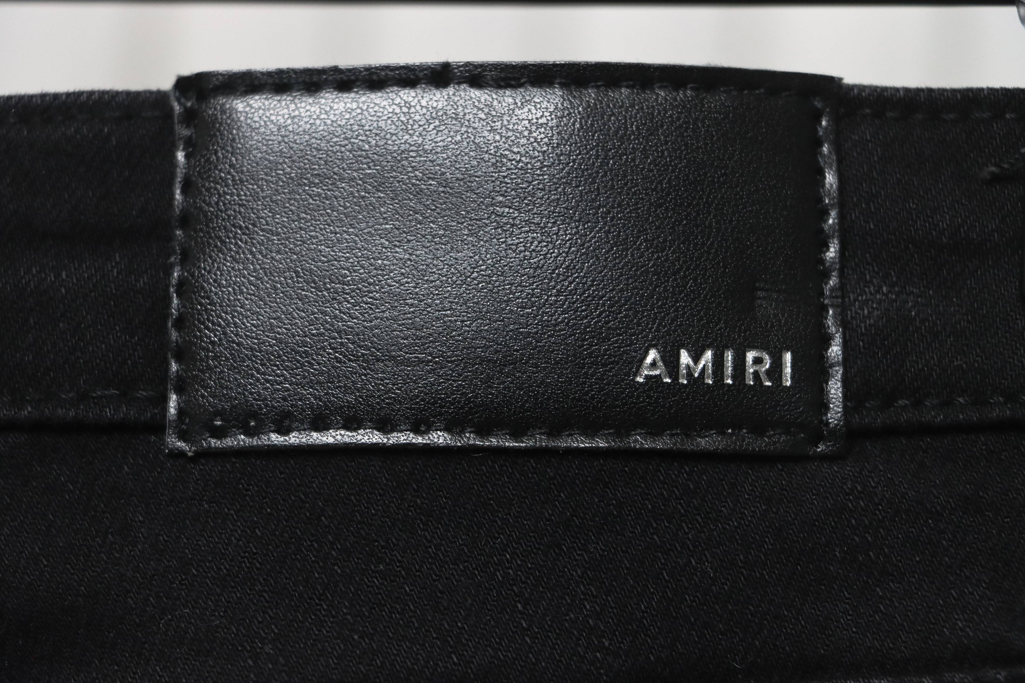 AMIRI Black Ripped Diamond High Street Jeans