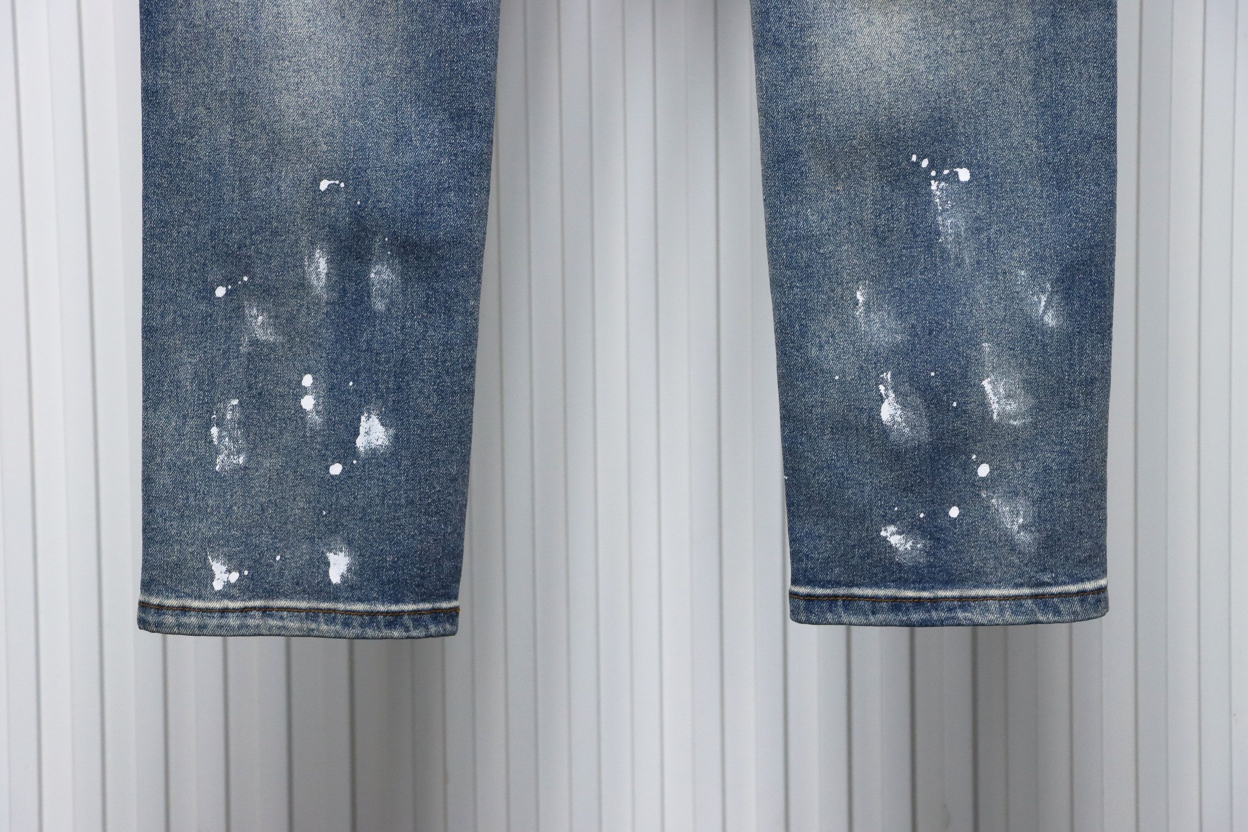 AMIRI Ink-Splashed Rhinestone Jeans