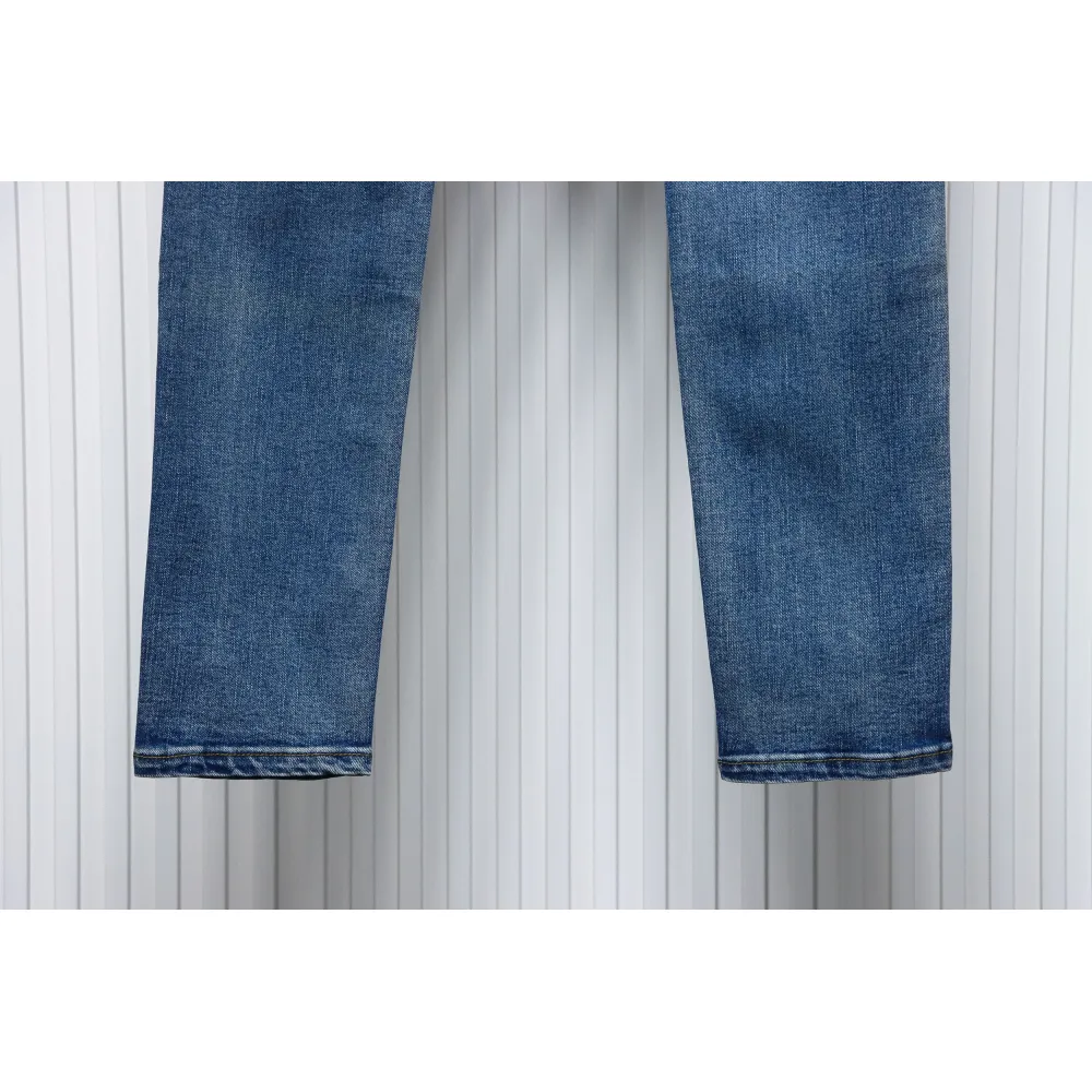 AMIRI MX1 Pink Diamond Washed Ripped Denim Pants