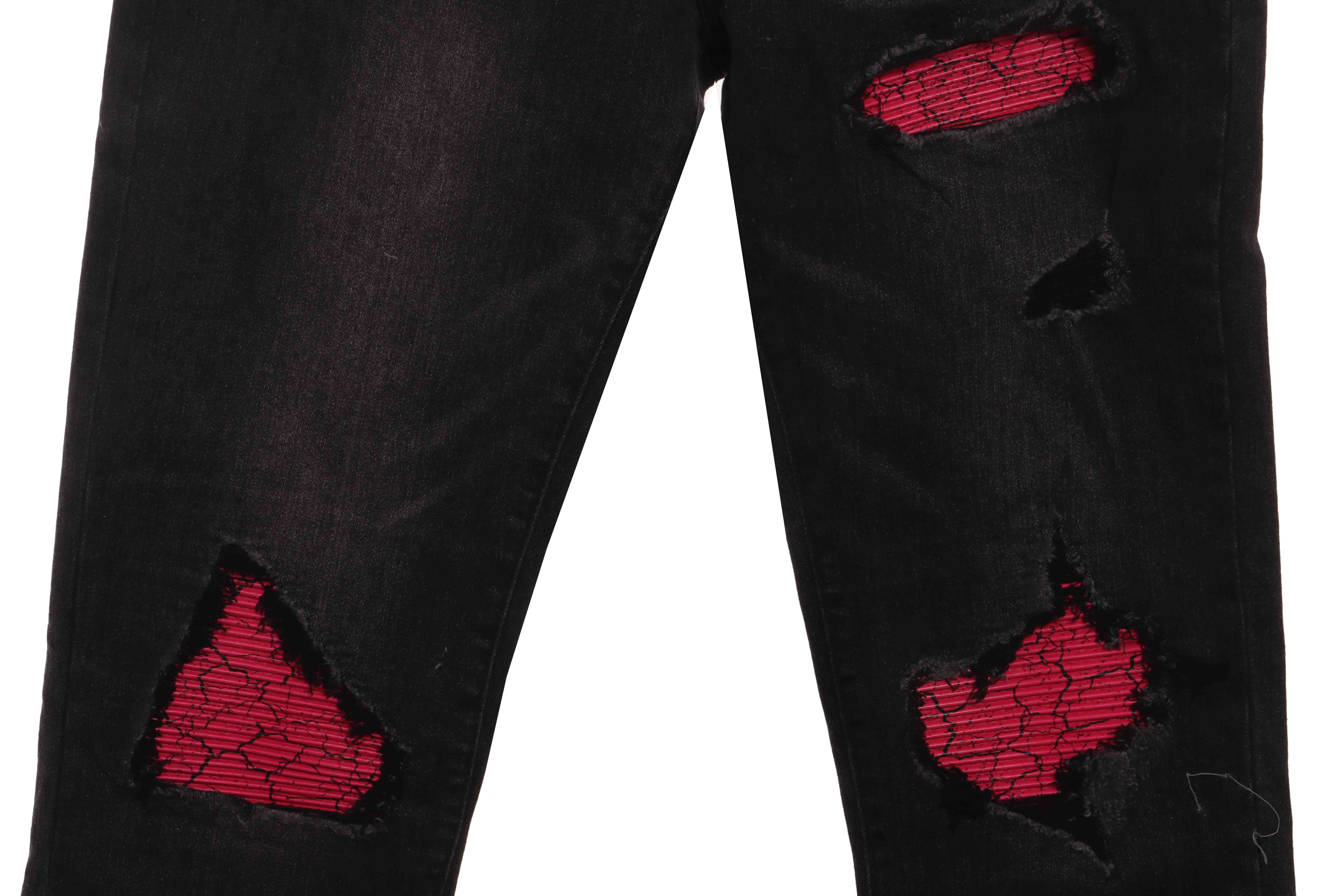 AMIRI Pink Ripped Jeans