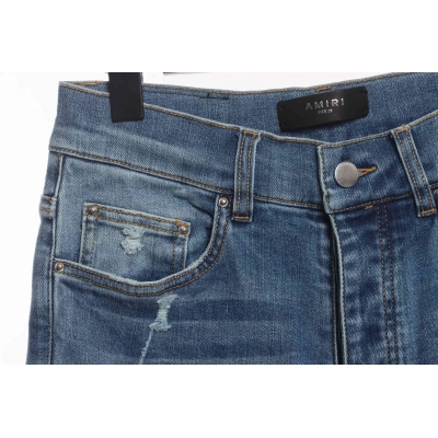 AMIRI Washed Blue Ripped Jeans 02