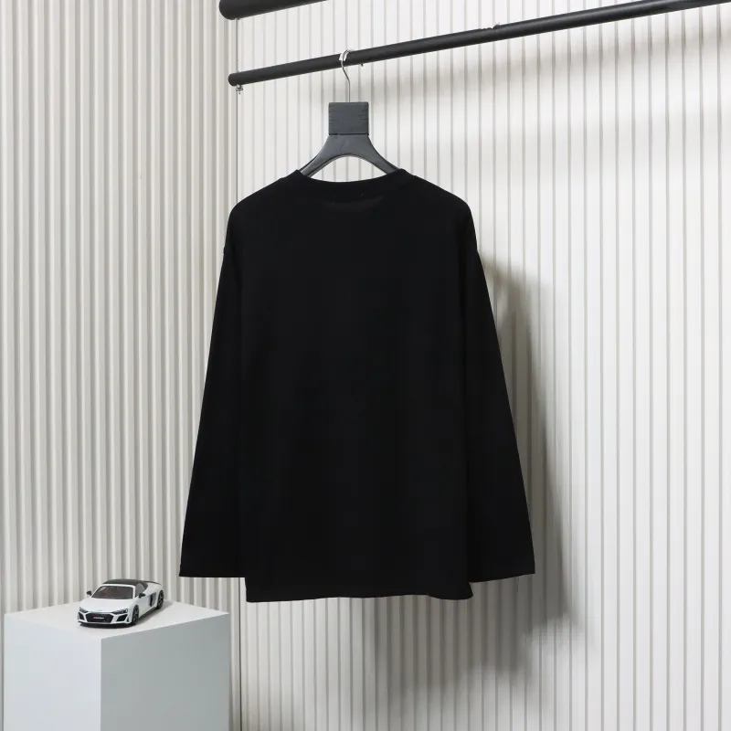 Calvin Klein Basic Casual Round Neck Long Sleeve Black