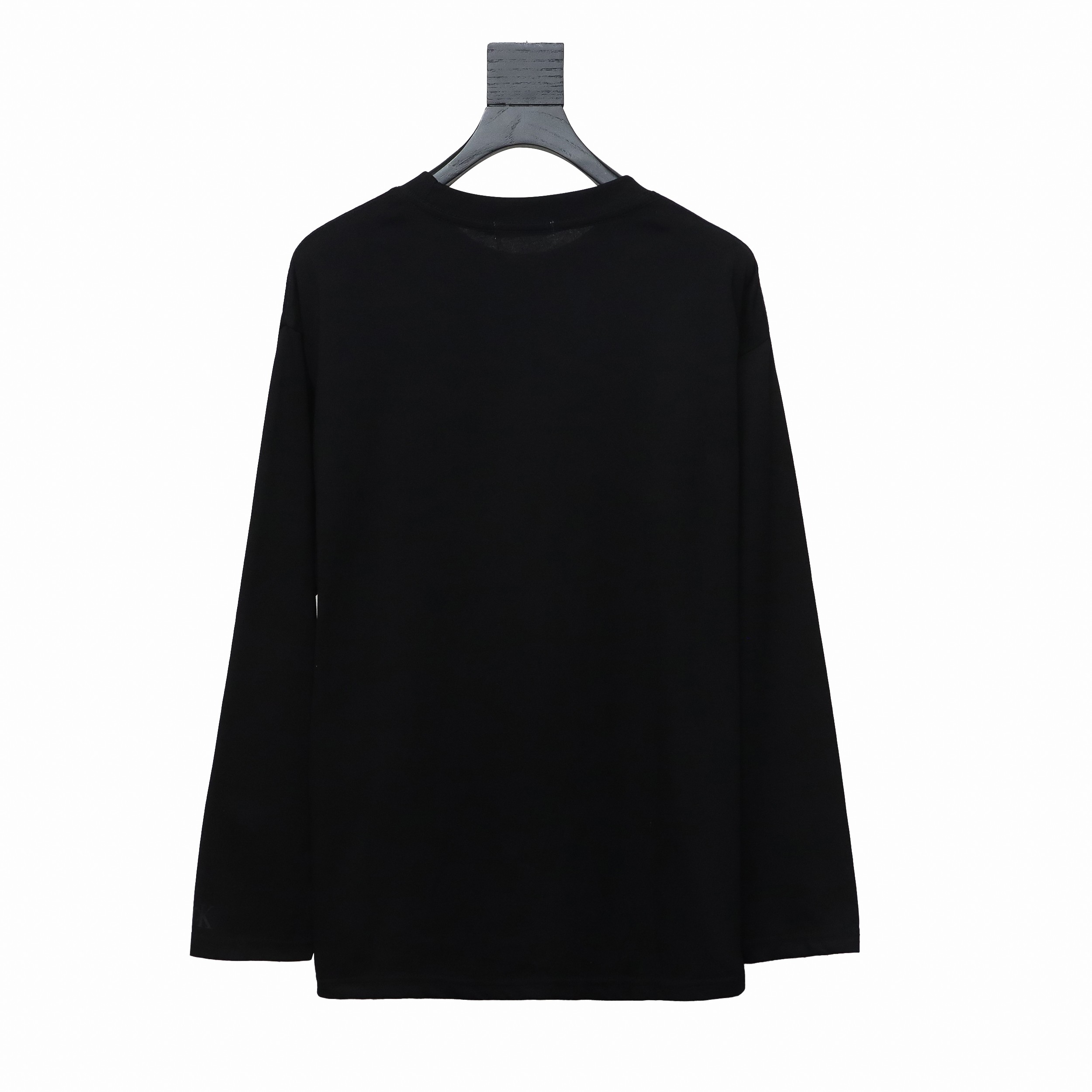 Calvin Klein Basic Casual Round Neck Long Sleeve Black