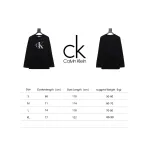 Calvin Klein Basic Casual Round Neck Long Sleeve Black