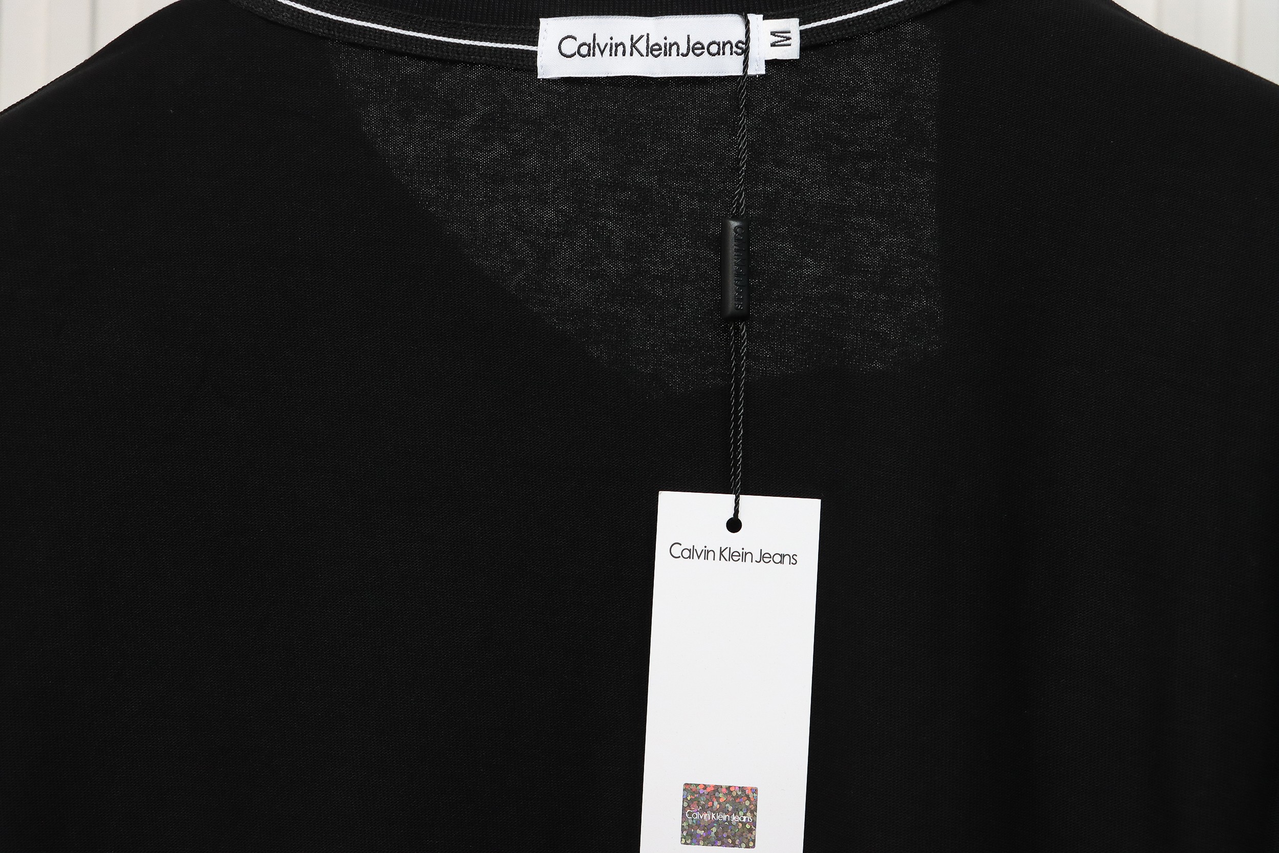Calvin Klein Basic Casual Round Neck Long Sleeve Black