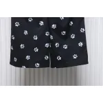 Calvin Klein Cat Print Wide-Leg Trousers Black