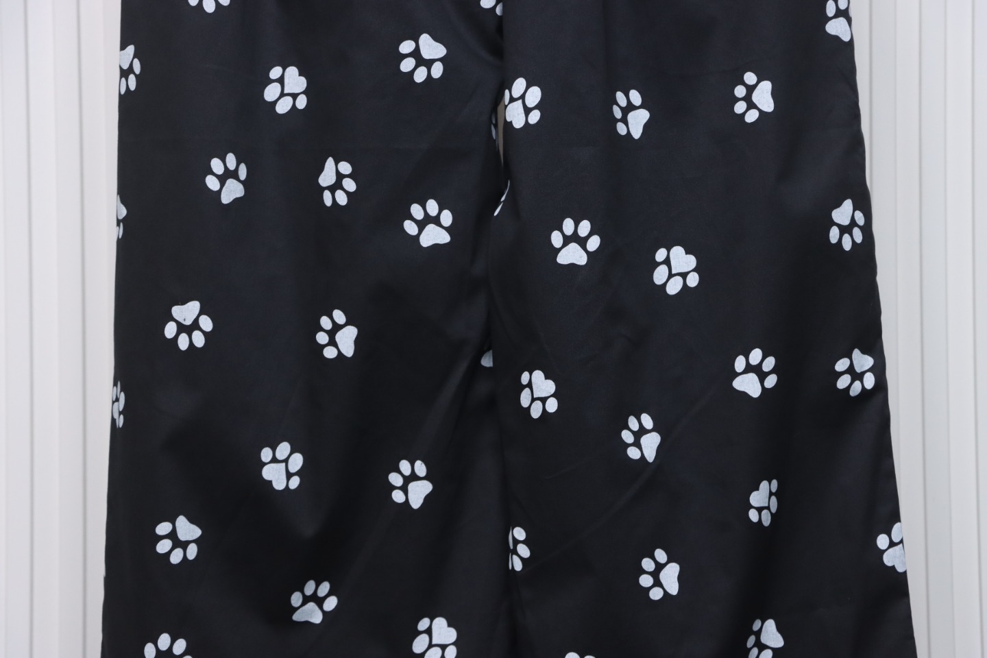 Calvin Klein Cat Print Wide-Leg Trousers Black