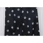Calvin Klein Cat Print Wide-Leg Trousers Black