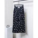 Calvin Klein Cat Print Wide-Leg Trousers Black