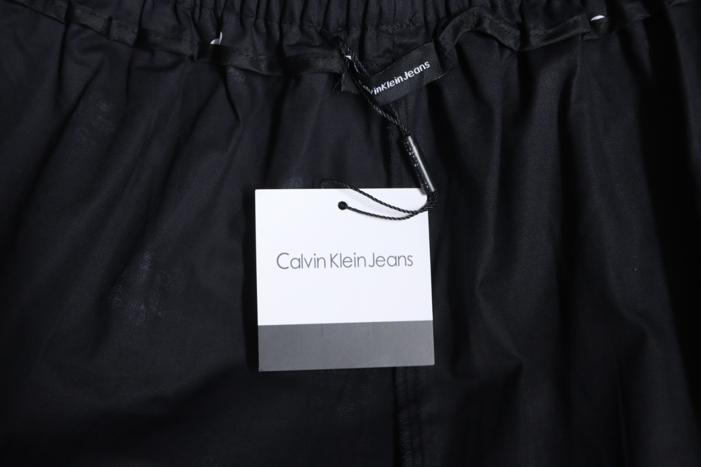 Calvin Klein Cat Print Wide-Leg Trousers Black