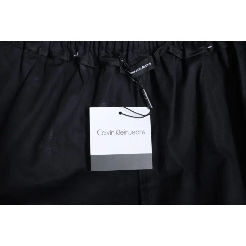 Calvin Klein Cat Print Wide-Leg Trousers Black