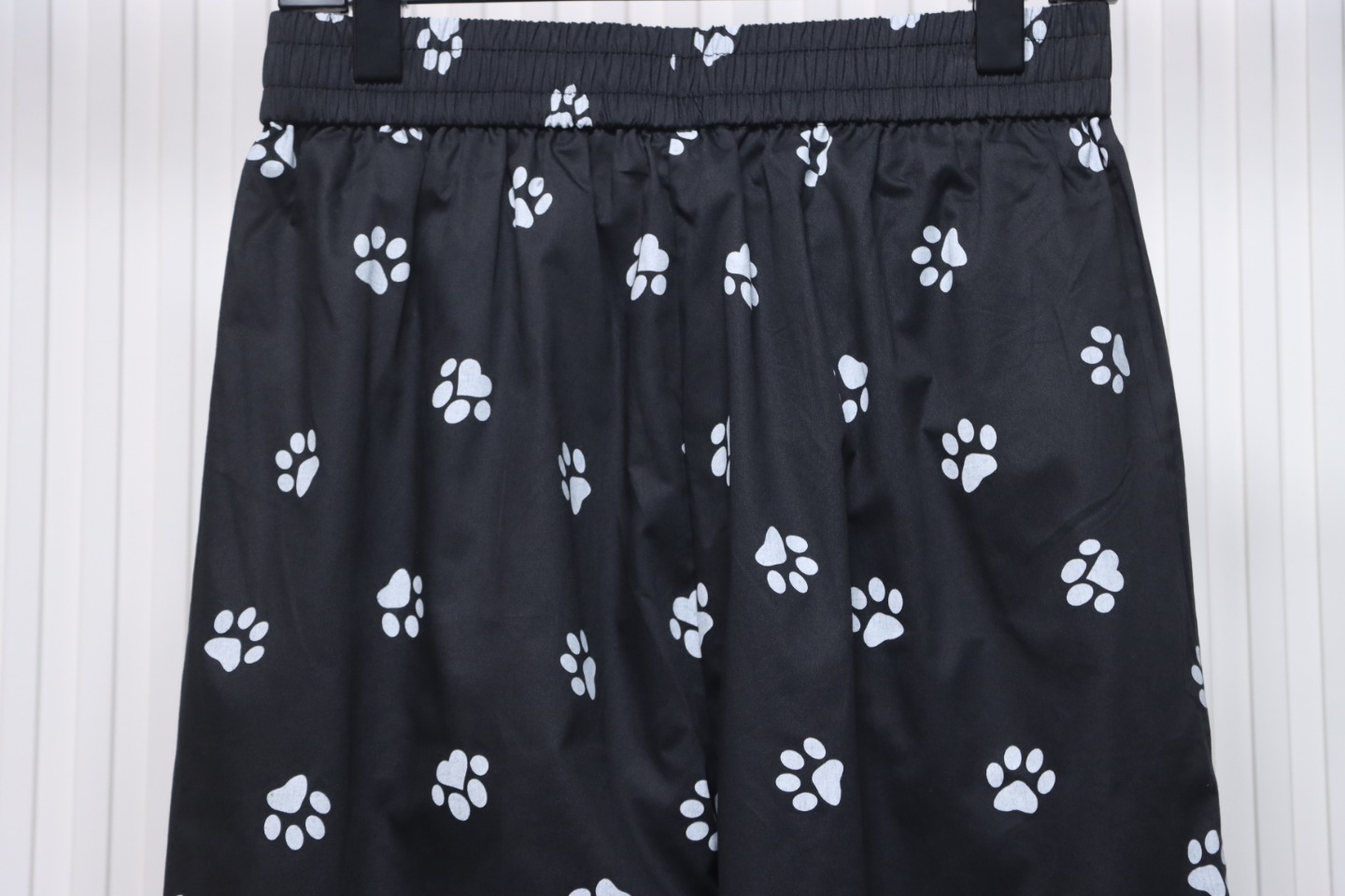 Calvin Klein Cat Print Wide-Leg Trousers Black