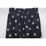 Calvin Klein Cat Print Wide-Leg Trousers Black