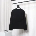 Calvin Klein CK Embroidered Print Long-Sleeved T-shirt Black