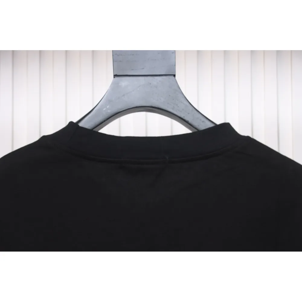 Calvin Klein CK Embroidered Print Long-Sleeved T-shirt Black