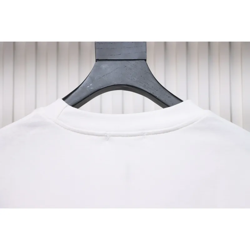 Calvin Klein CK Embroidered Print Long-Sleeved T-shirt White
