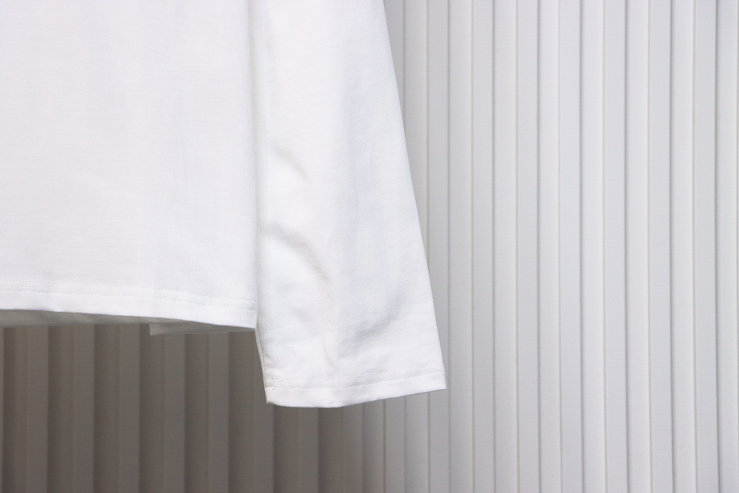 Calvin Klein CK Embroidered Print Long-Sleeved T-shirt White