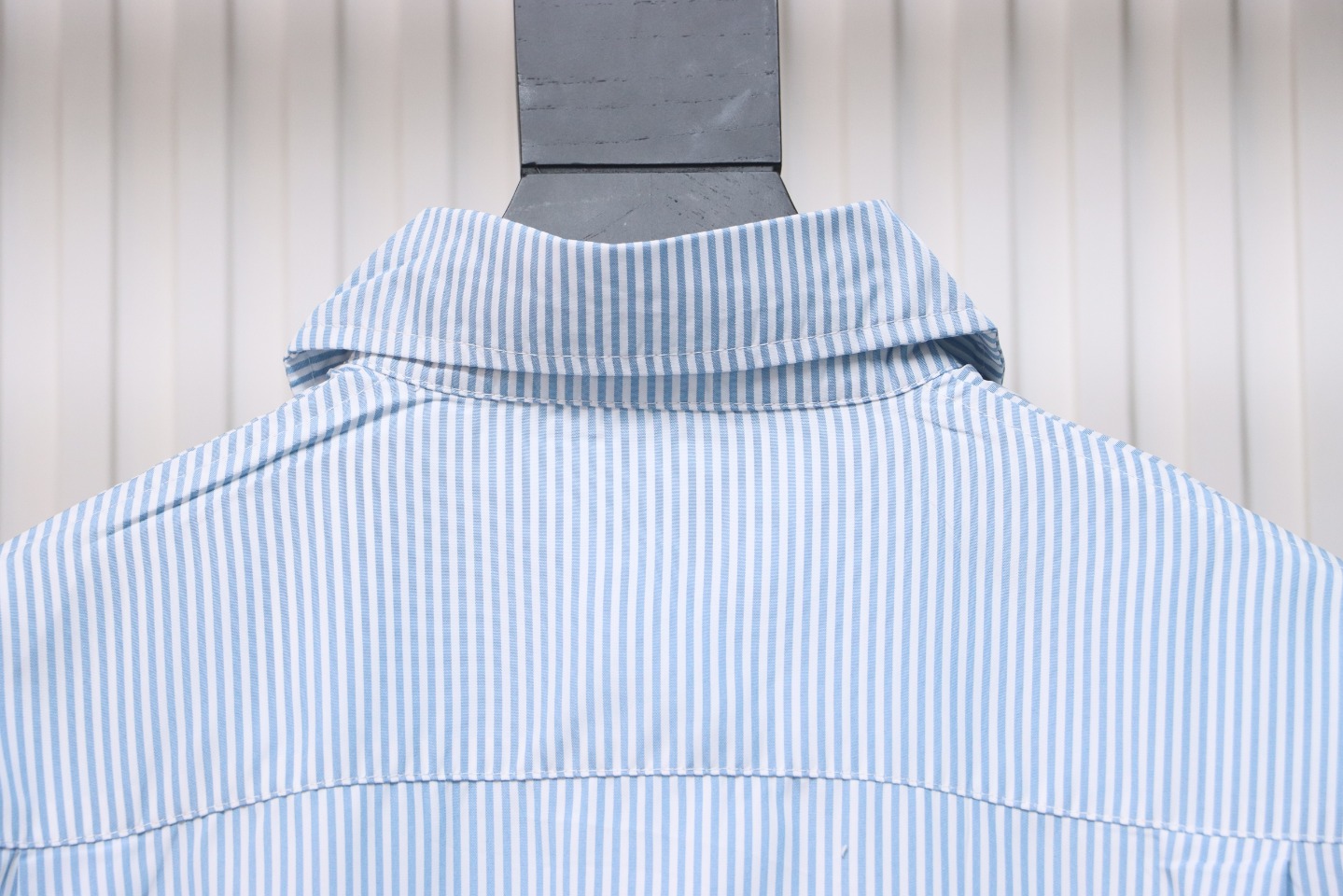 Calvin Klein Ck Fabric Label Pocket Casual Loose Long Sleeve Shirt Blue