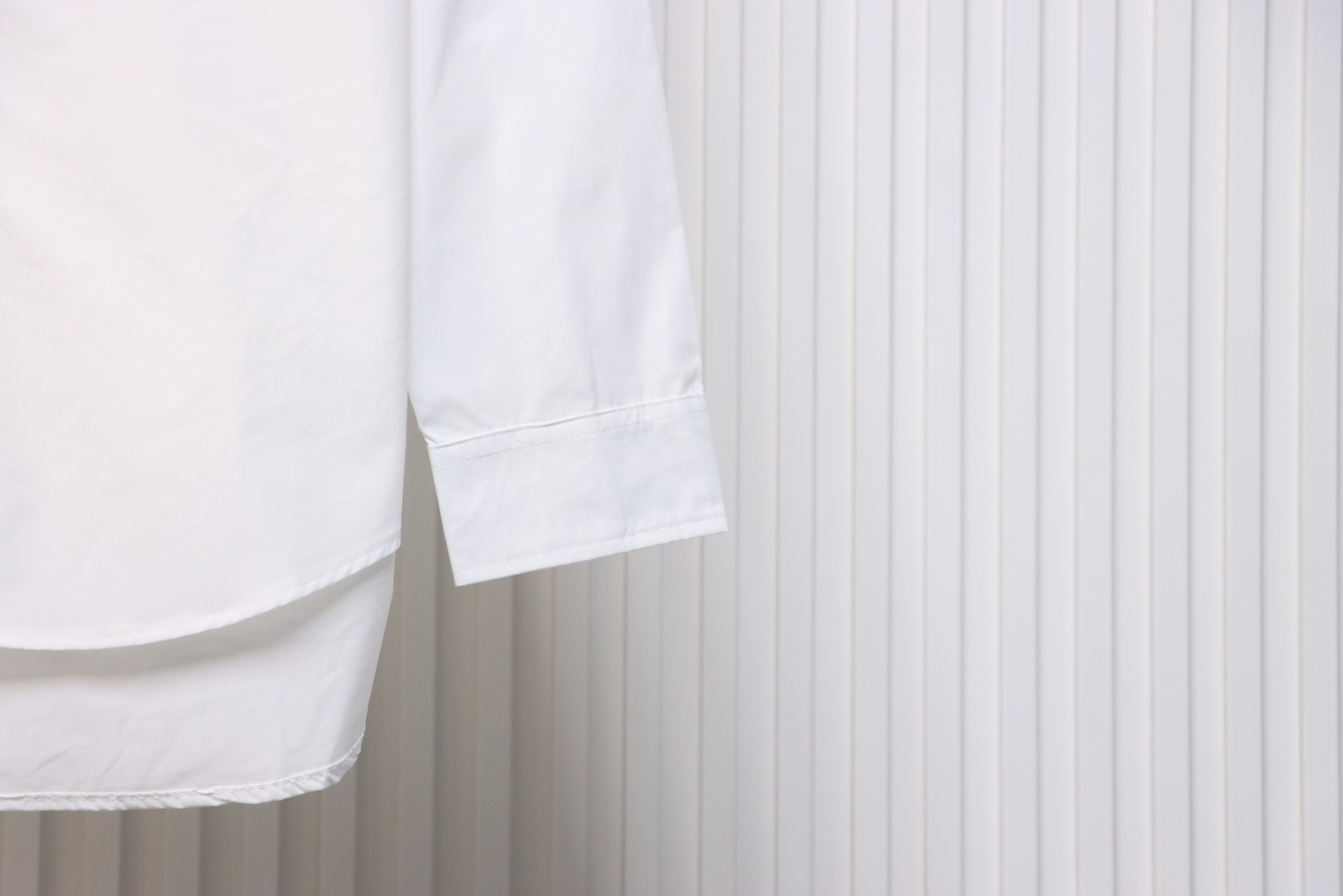 Calvin Klein Ck Fabric Label Pocket Casual Loose Long Sleeve Shirt White