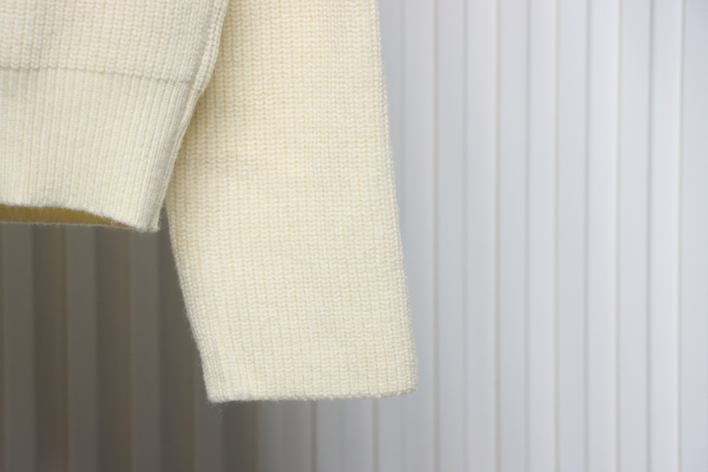 Calvin Klein CK Jacquard Knit Sweater Beige