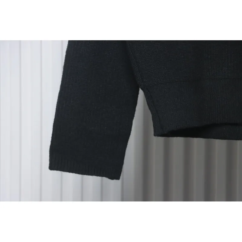 Calvin Klein CK Jacquard Knit Sweater Black