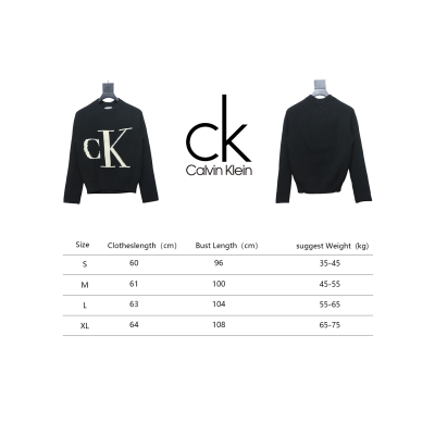 Calvin Klein CK Jacquard Knit Sweater Black 02
