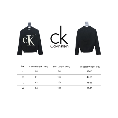 Calvin Klein CK Jacquard Knit Sweater Black 02
