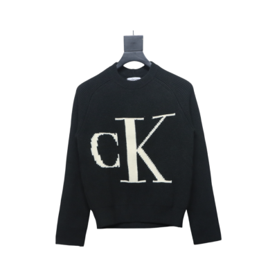 Calvin Klein CK Jacquard Knit Sweater Black 01