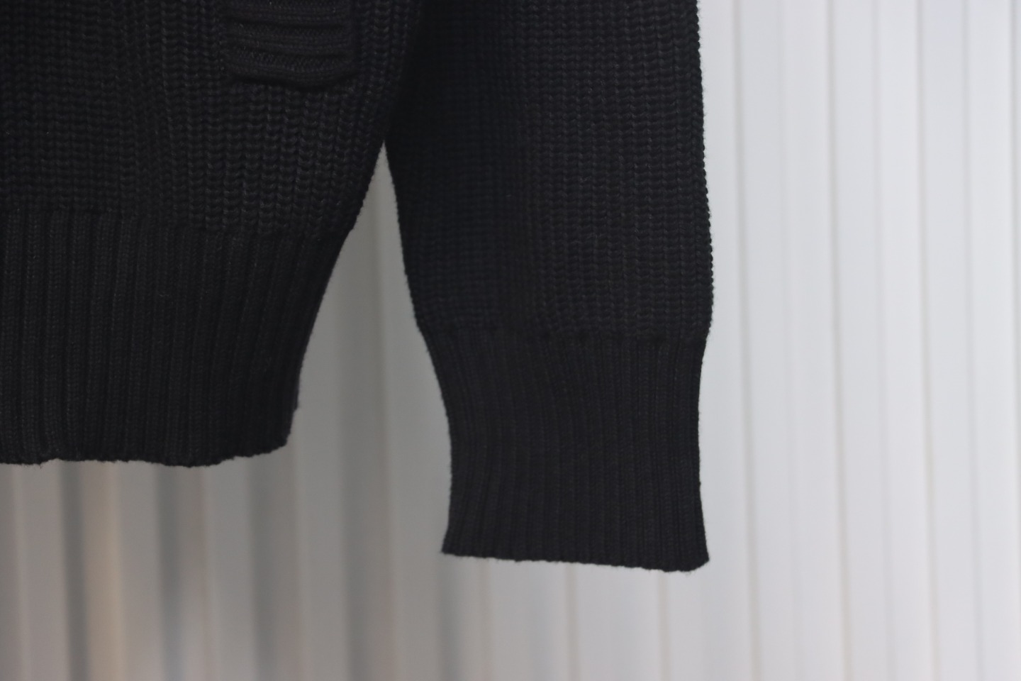 Calvin Klein CK Logo Embroidered Knitted Zip-Up Jacket Black