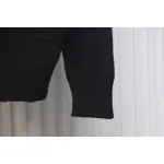 Calvin Klein CK Logo Embroidered Knitted Zip-Up Jacket Black