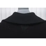 Calvin Klein CK Logo Embroidered Knitted Zip-Up Jacket Black