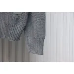 Calvin Klein CK Logo Embroidered Knitted Zip-Up Jacket Grey