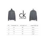 Calvin Klein CK Logo Embroidered Knitted Zip-Up Jacket Grey