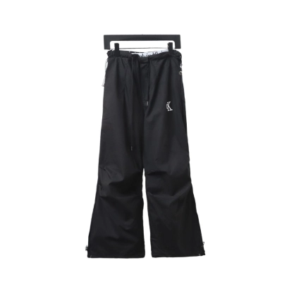 Calvin Klein Double Waist Woven Monogram Trousers Black 01