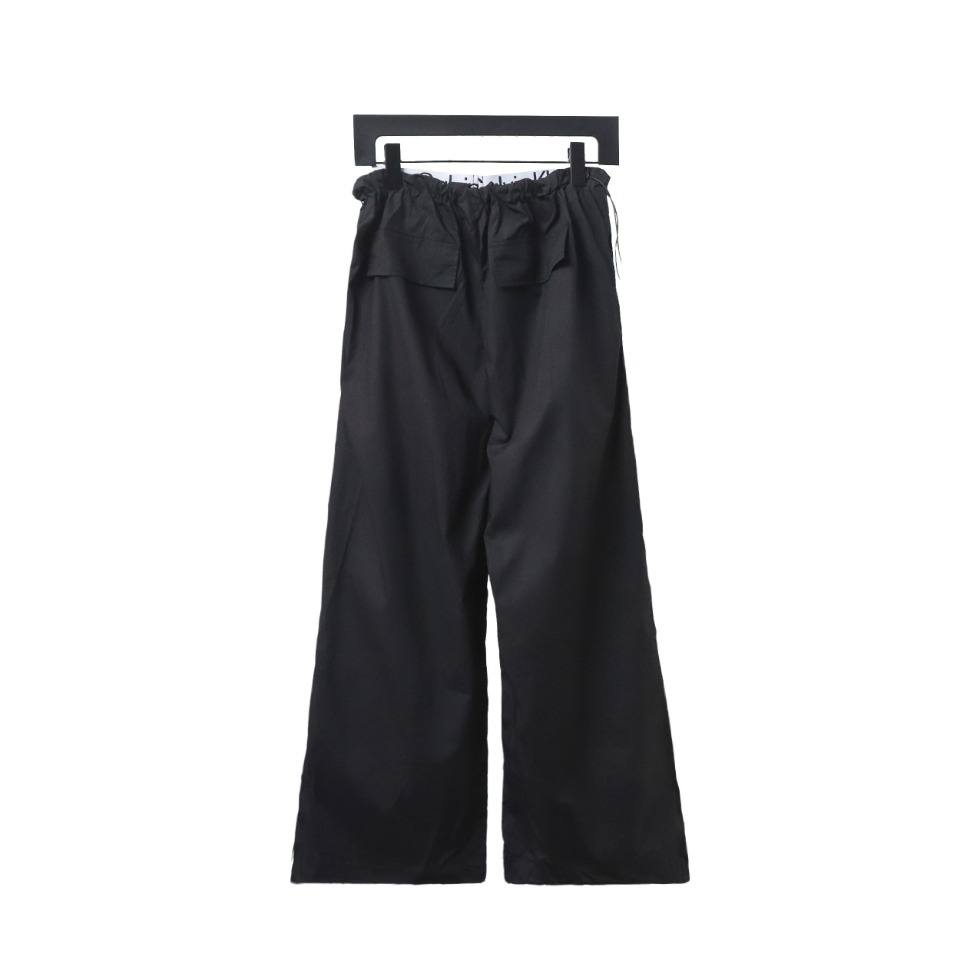 Calvin Klein Double Waist Woven Monogram Trousers Black