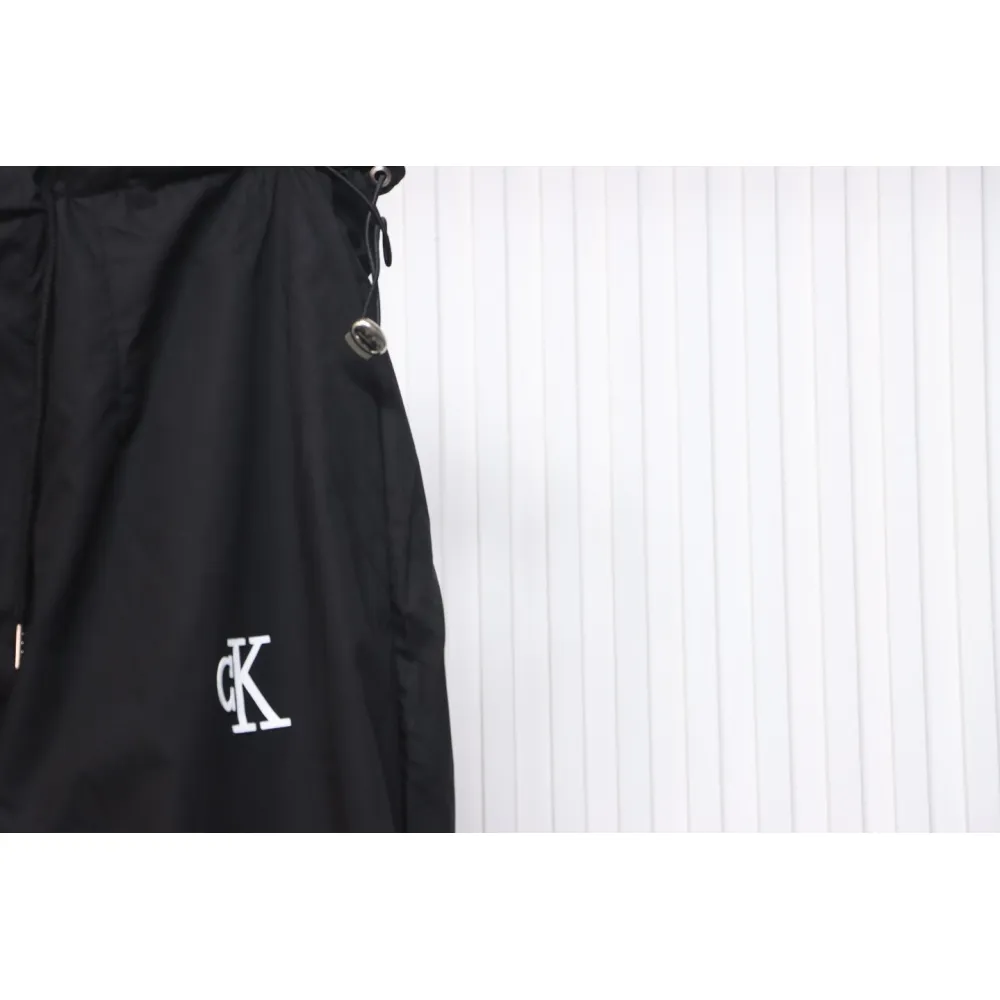 Calvin Klein Double Waist Woven Monogram Trousers Black