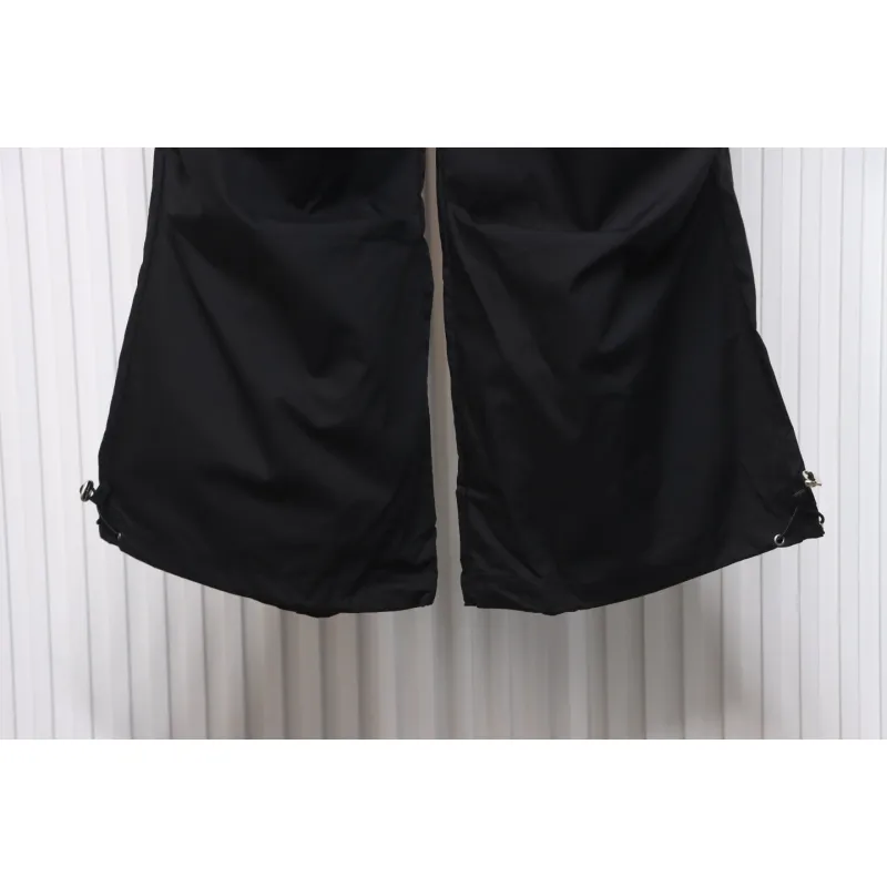 Calvin Klein Double Waist Woven Monogram Trousers Black