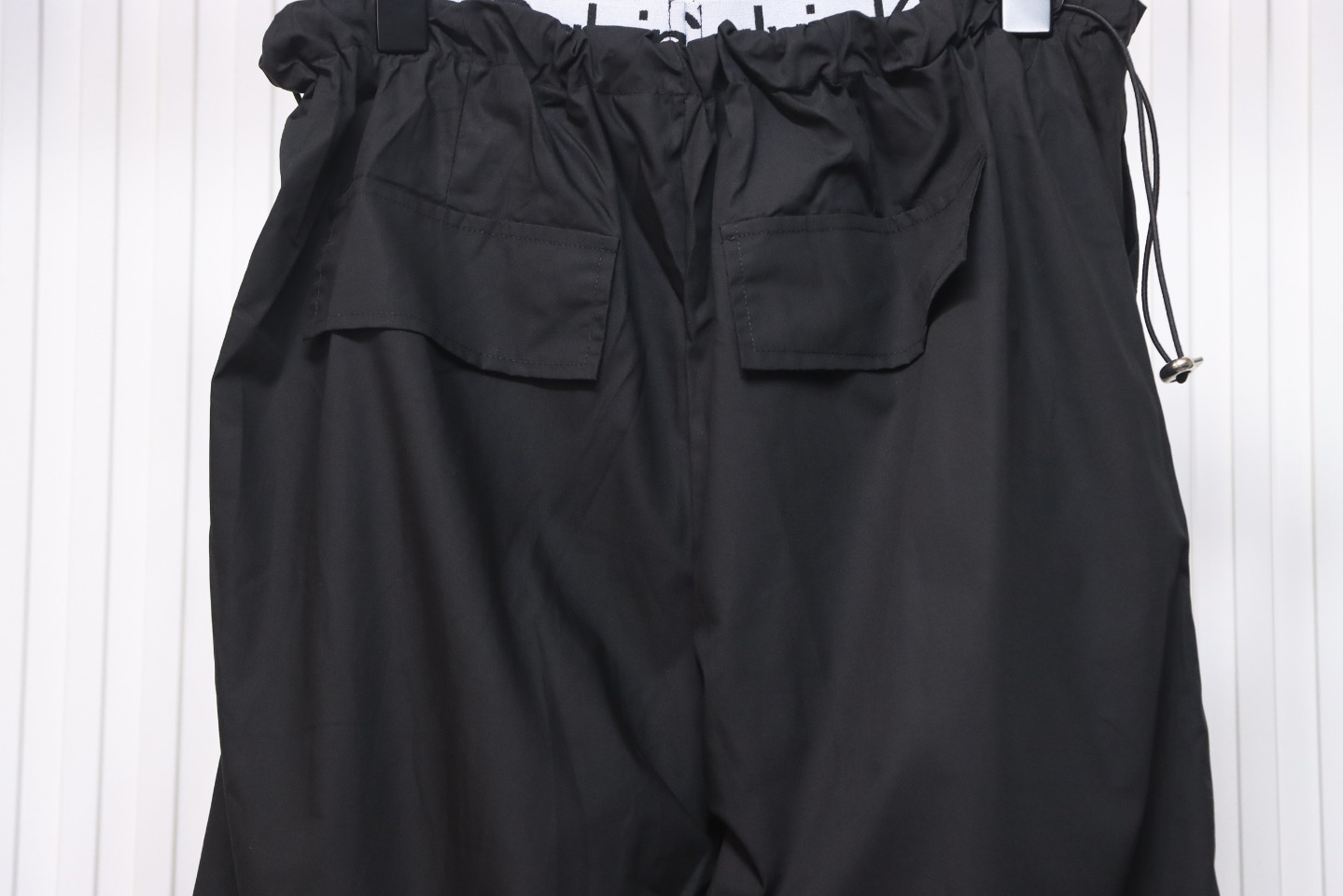 Calvin Klein Double Waist Woven Monogram Trousers Black