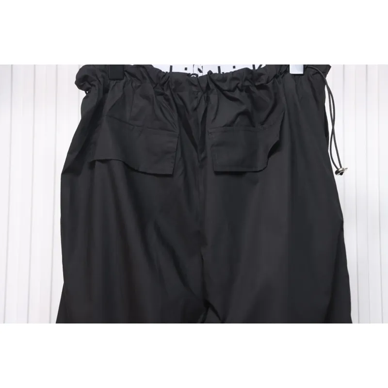 Calvin Klein Double Waist Woven Monogram Trousers Black