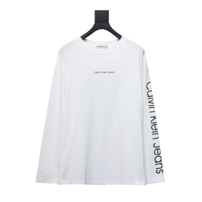 Calvin Klein Small Label Long Sleeve White 01