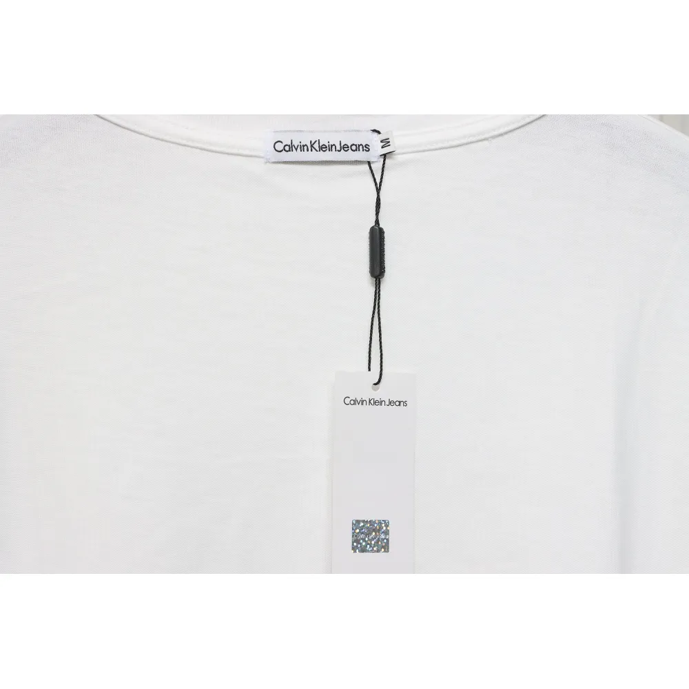 Calvin Klein Small Label Long Sleeve White