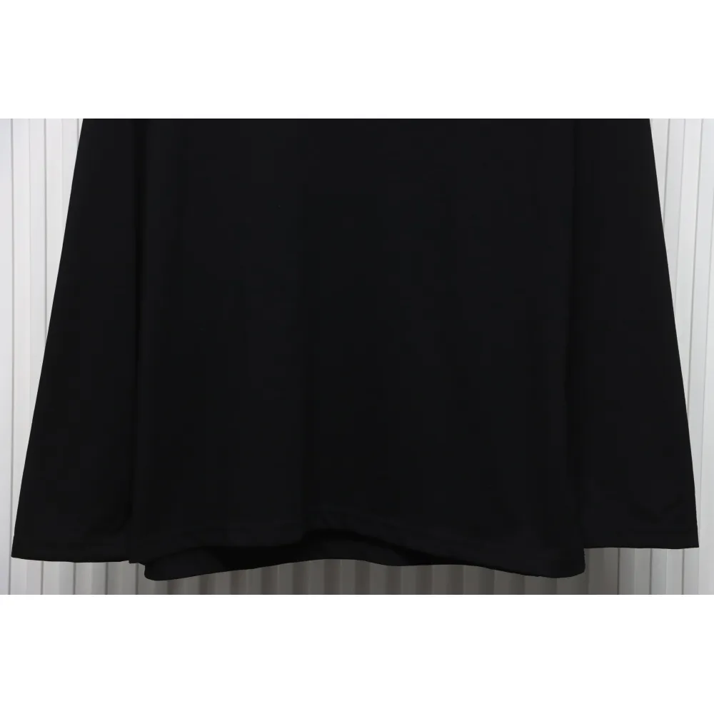 Calvin Klein Small Logo Basic Round Neck Long Sleeve Black