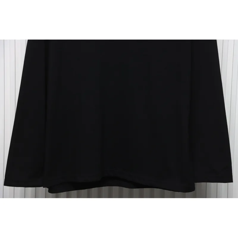 Calvin Klein Small Logo Basic Round Neck Long Sleeve Black