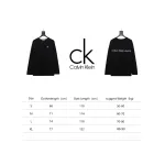 Calvin Klein Small Logo Basic Round Neck Long Sleeve Black
