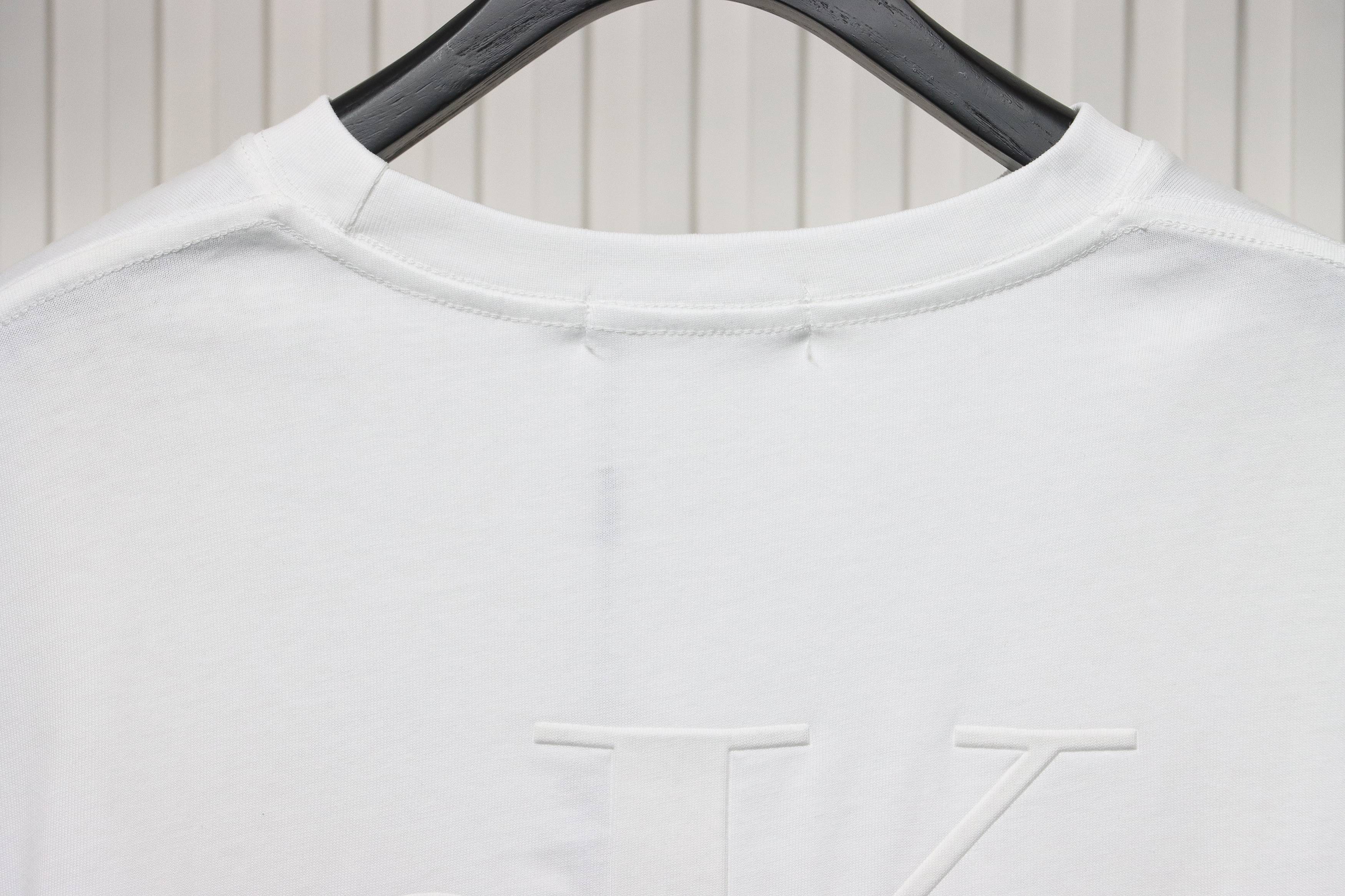 Calvin Klein Small Logo Basic Round Neck Long Sleeve White